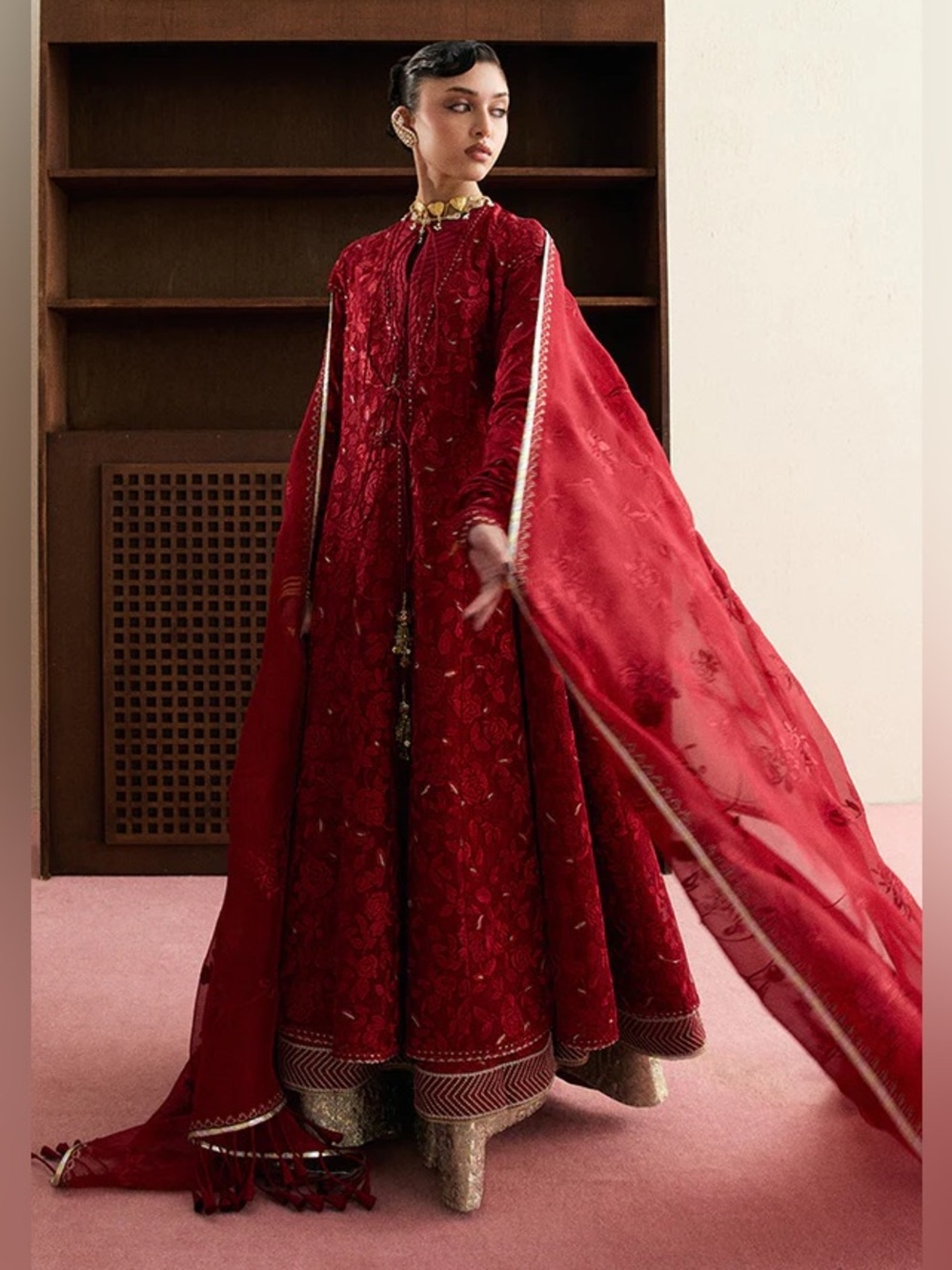 SUFFUSE BY SANA YASIR SILK PAKISTANI LUXURY DESIGNER WEDDING BRIDAL FORMAL DRESS